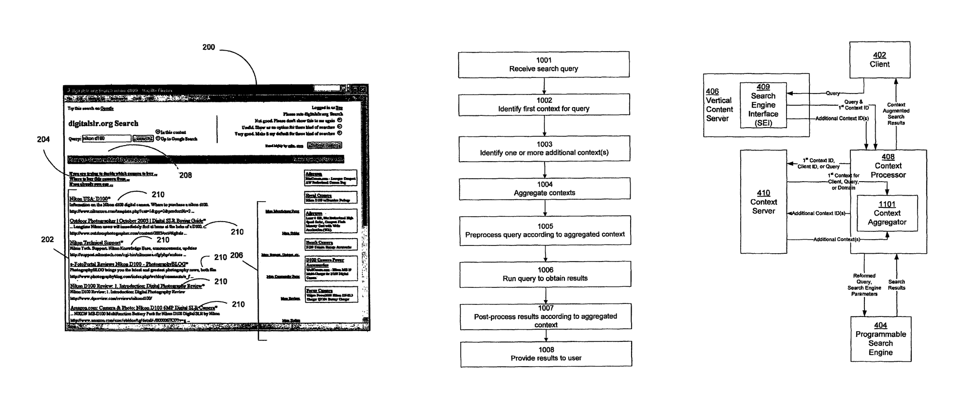 Contextual search engine diagram
